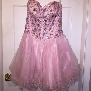 Pink prom dress